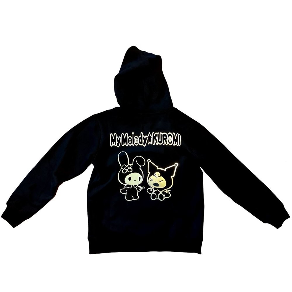 My Melody X Kuromi Full Zip Up Reflective Hoodie